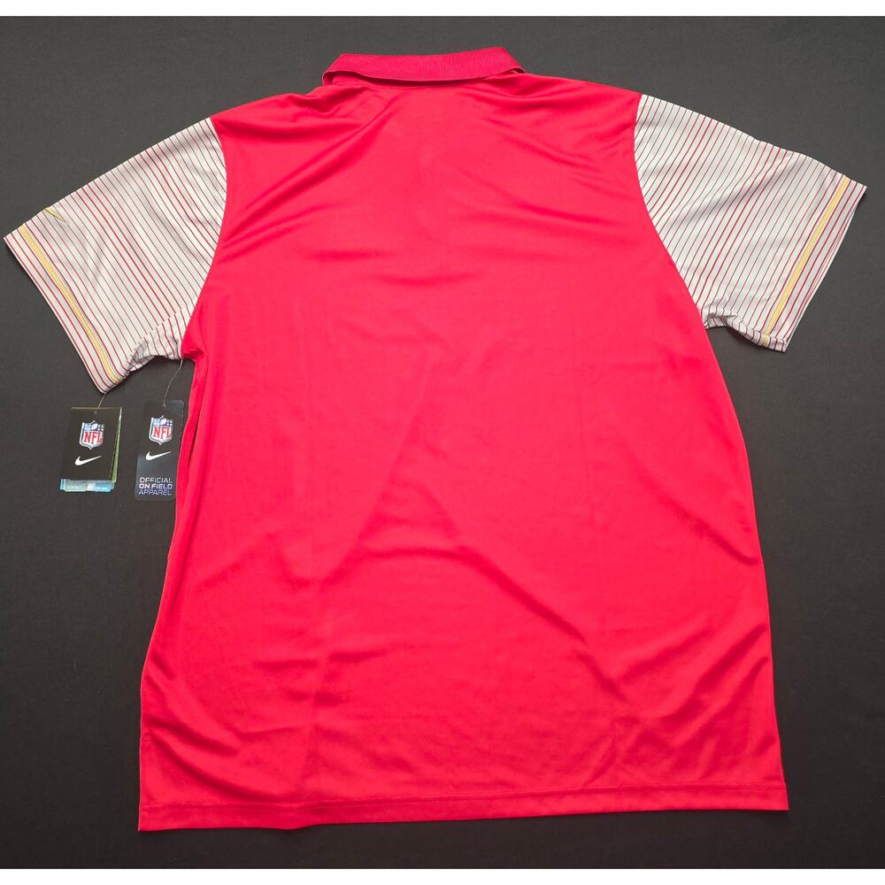 Nike Dri-FIT San Francisco 49ers Polo Shirt Mens 2XL Red NFL On Field NWT - Picture 4 of 11